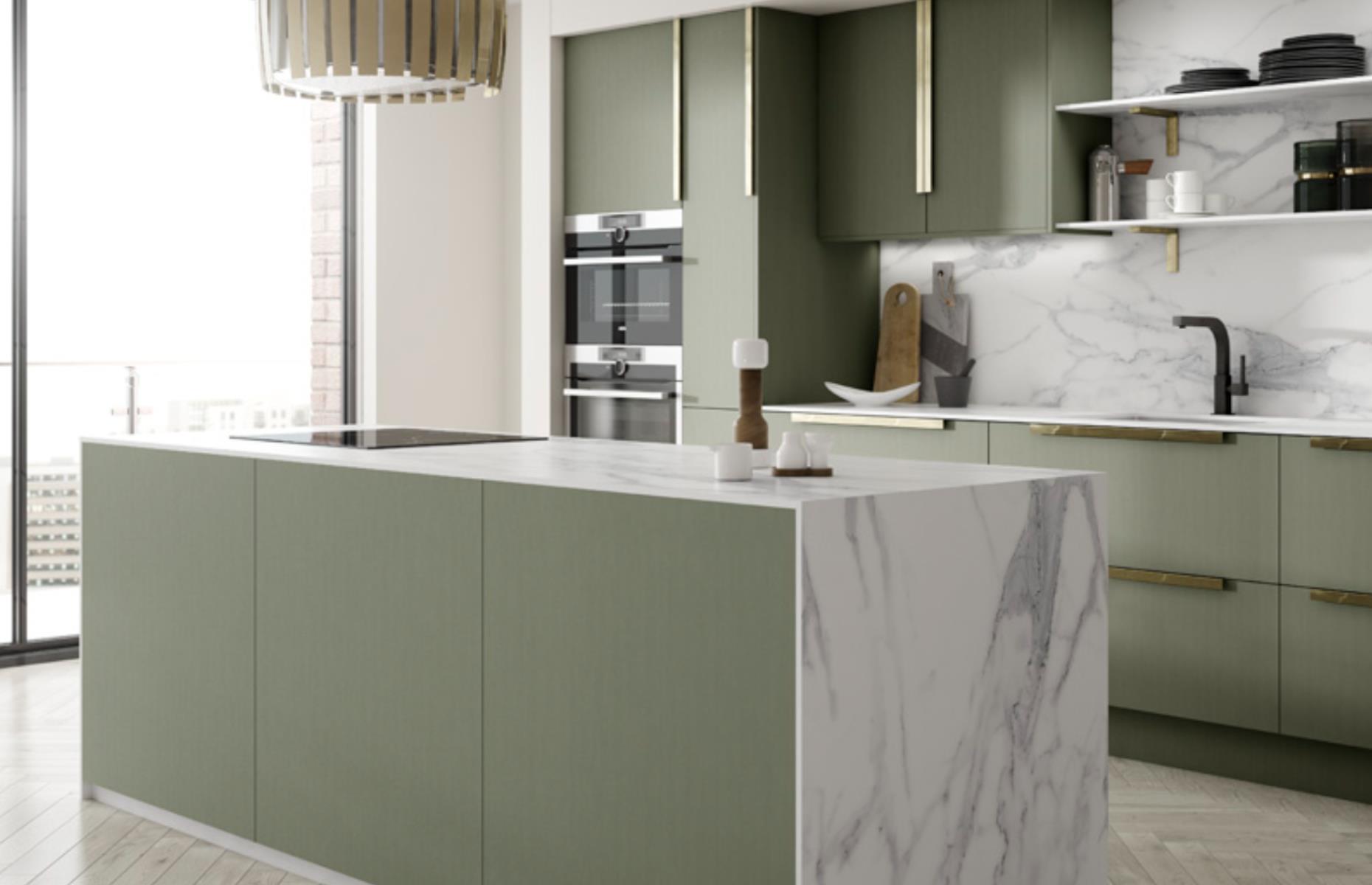 Sage green kitchens